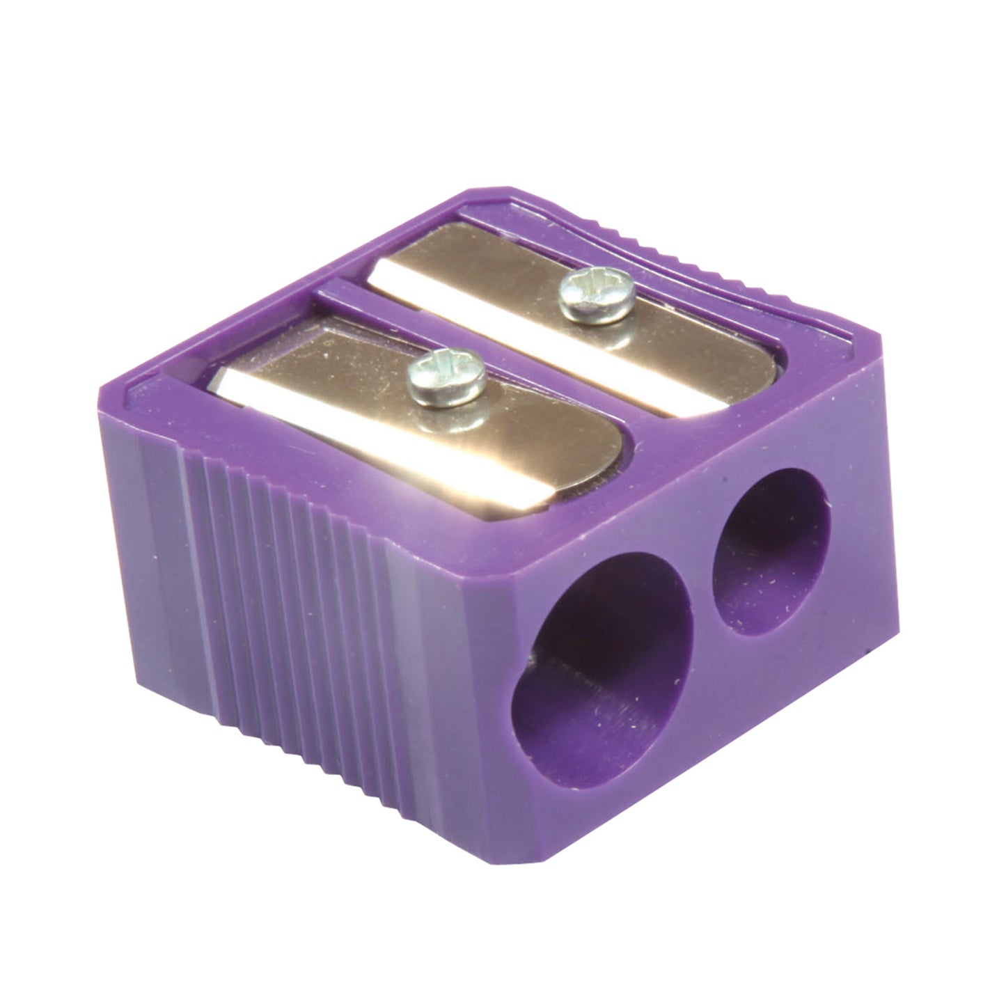 Dual Hole Plastic Pencil Sharpener, Assorted Colors, Pack of 20