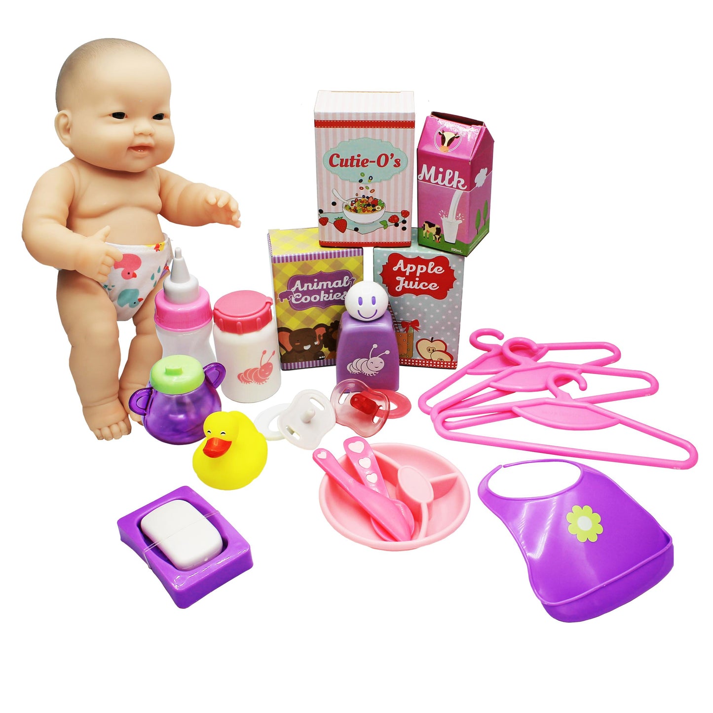 For Keeps! Baby Doll Essentials Accessory Bag, 20 Pieces