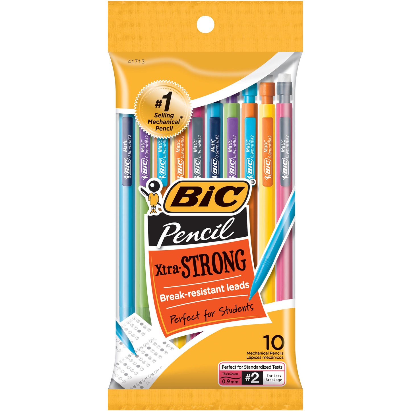 Mechanical Pencils, 0.9mm, 10 Per Pack, 3 Packs