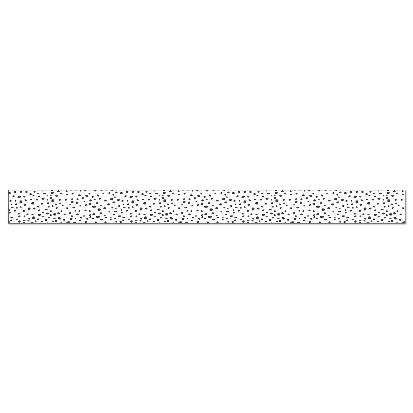 We Belong Black Dots Straight Borders Per Pack, 36 Feet Per Pack, 6 Packs