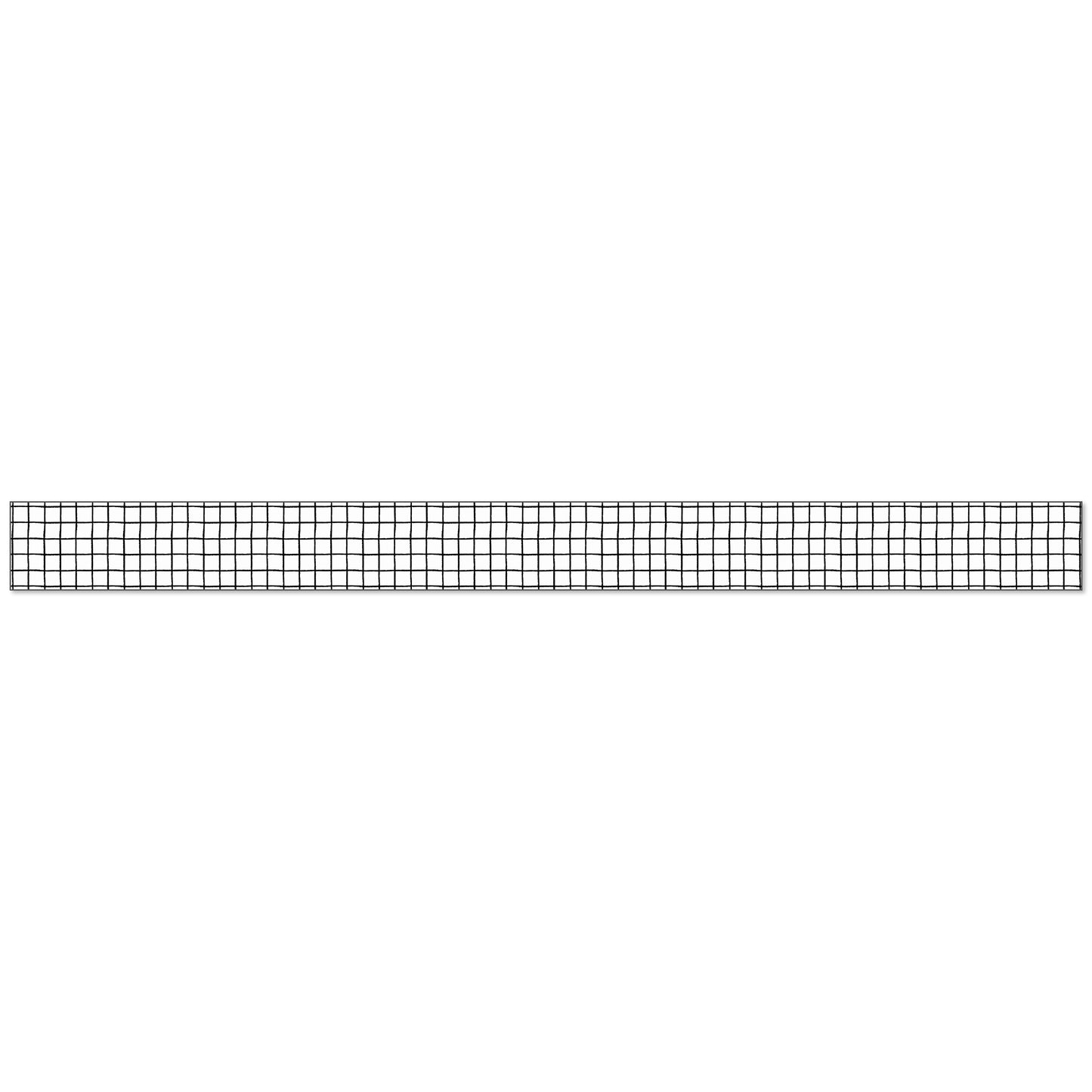 Creatively Inspired Black & White Grid Straight Borders, 36 Feet Per Pack, 6 Packs