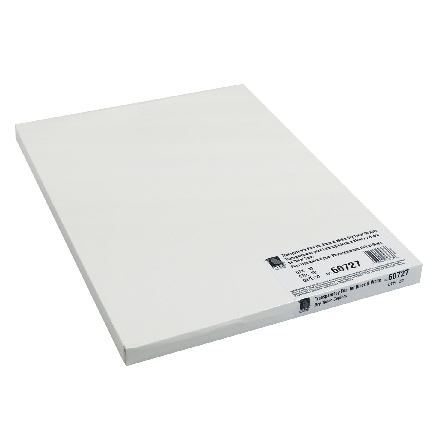 Plain Paper Copier Transparency Film, Clear, 8 1/2 x 11, 50 Sheets Per Pack, 2 Packs