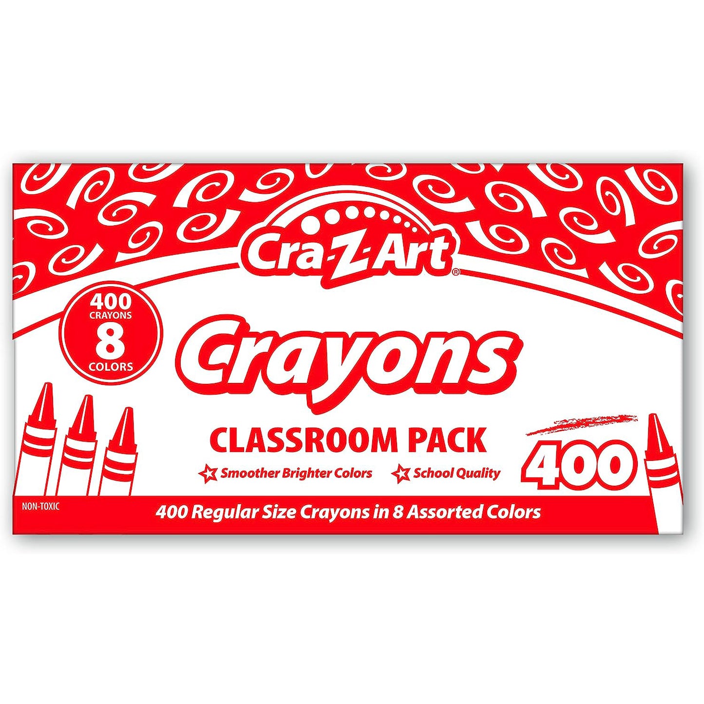 Crayon Class Pack, 8 Color, 400 Count Box