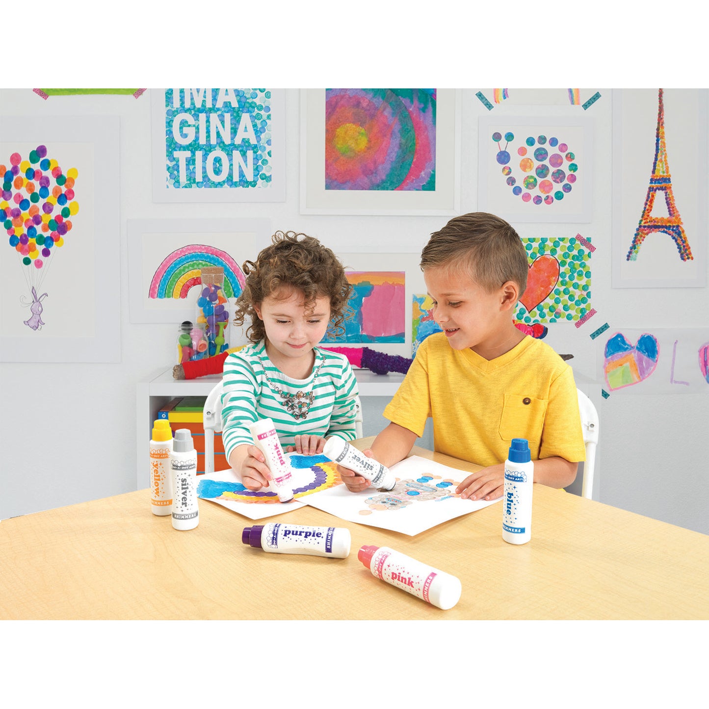 Mini Jewel Tone Dot Markers, 6 Colors