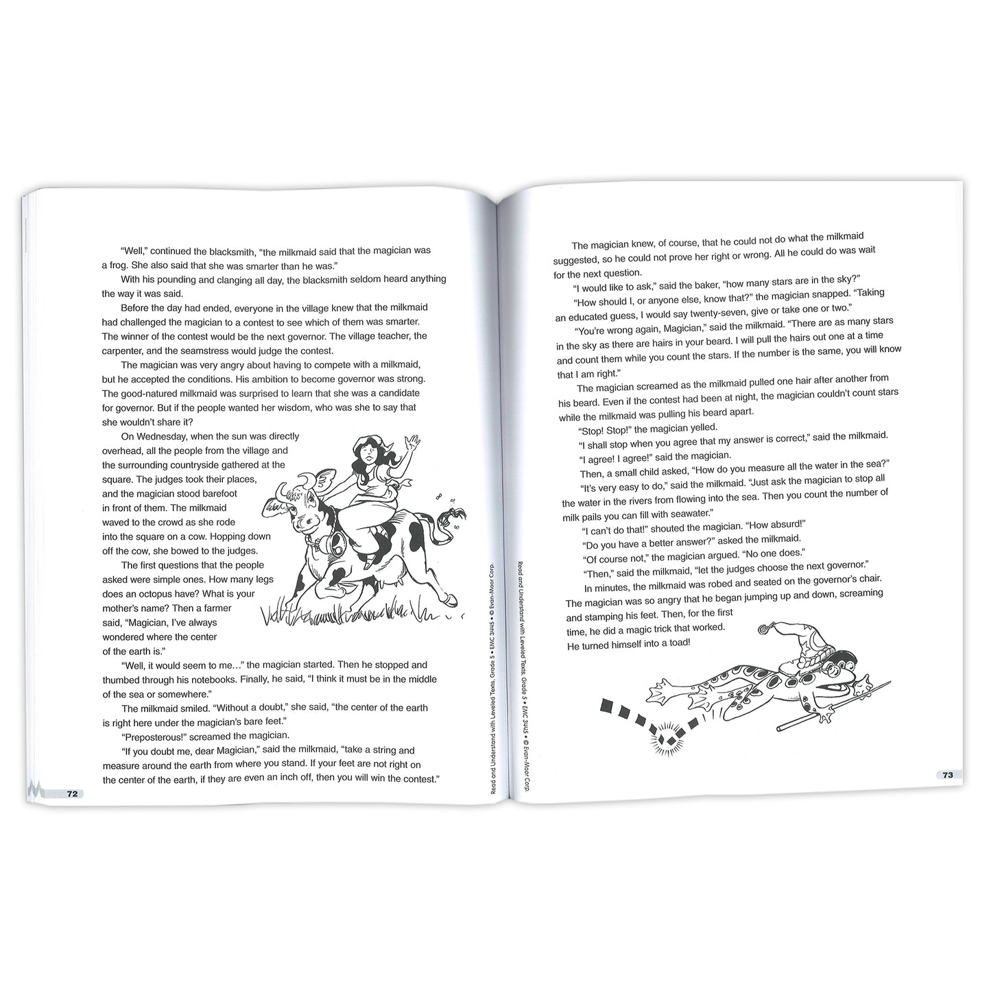 Read and Understand with Leveled Text Book, Grade 5