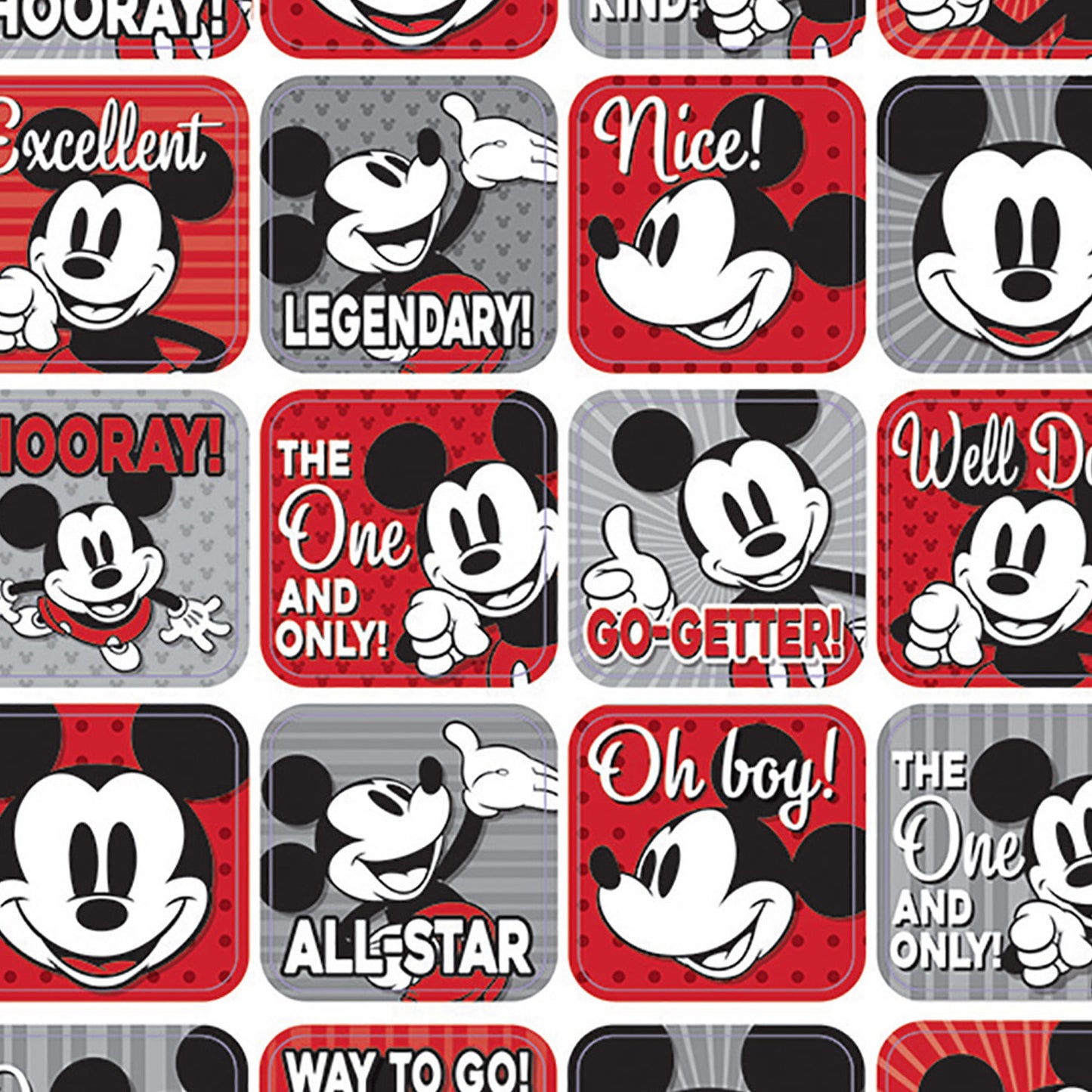 Mickey Mouse® Throwback Theme Stickers, 120 Per Pack, 12 Packs