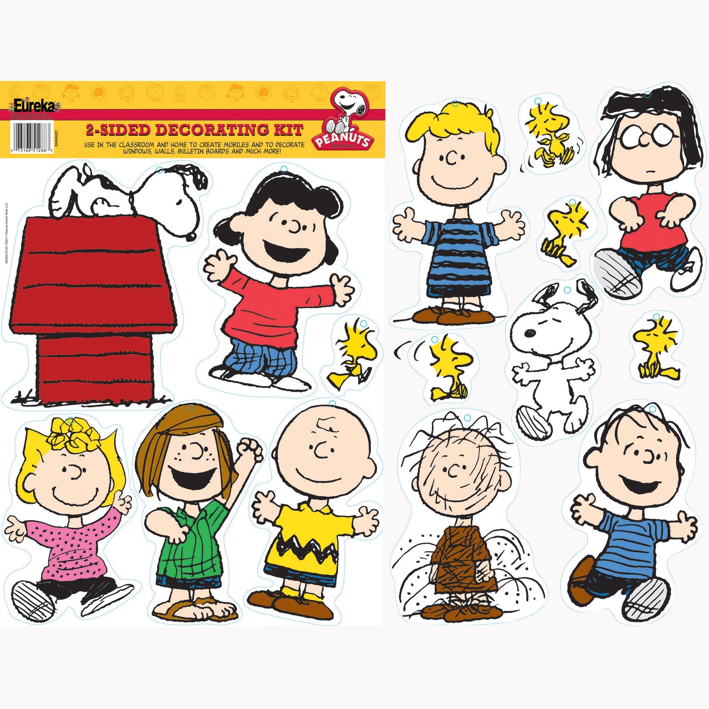Peanuts® Classic Characters 2-Sided Deco Kit, 6 Kits