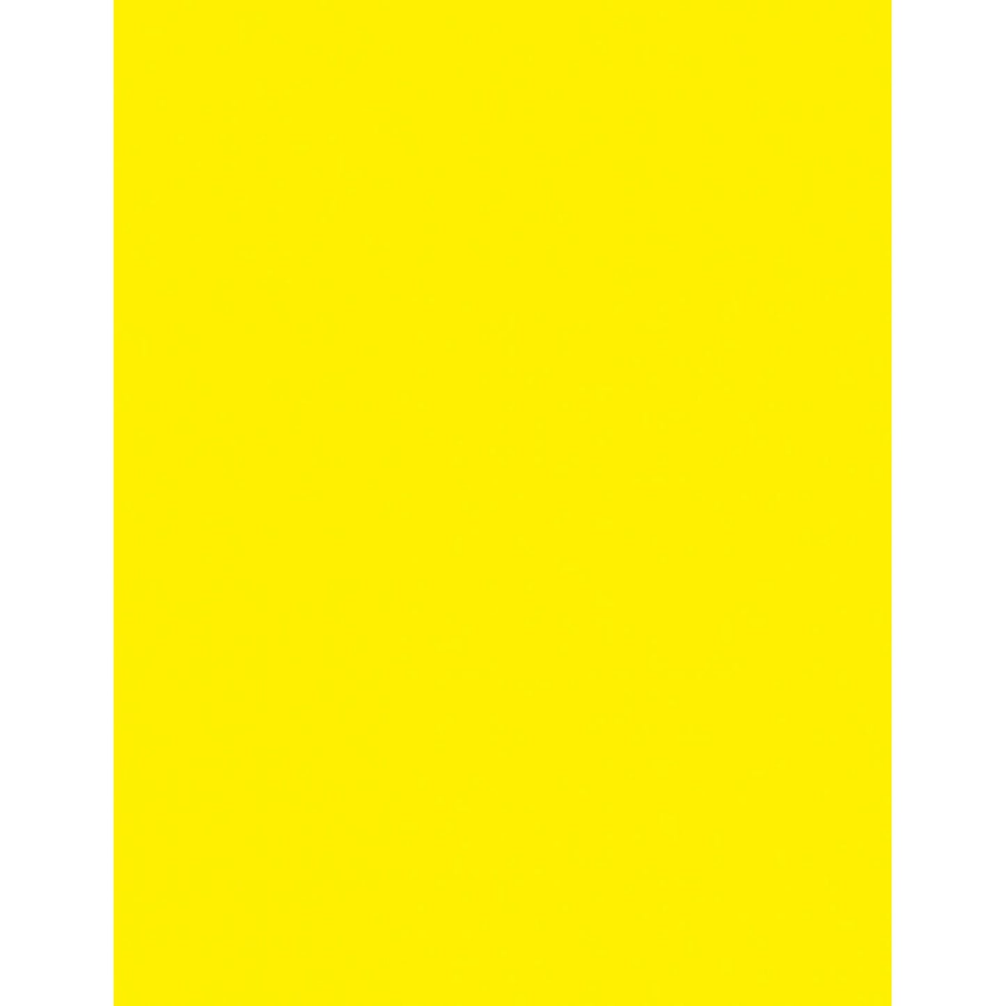 Card Stock, Lemon Yellow, 8-1/2" x 11", 100 Sheets
