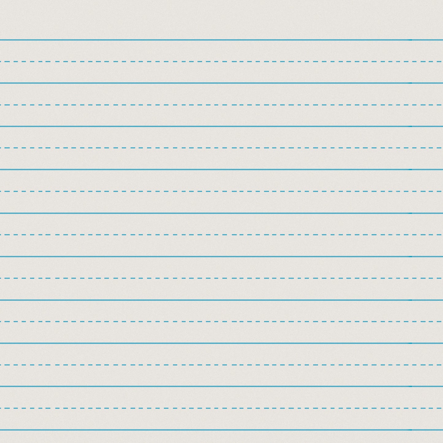 Newsprint Handwriting Paper, Alternate Dotted, Grade 2, 3/4" x 3/8" Ruled Long, 11" x 8-1/2", 500 Sheets Per Pack, 5 Packs