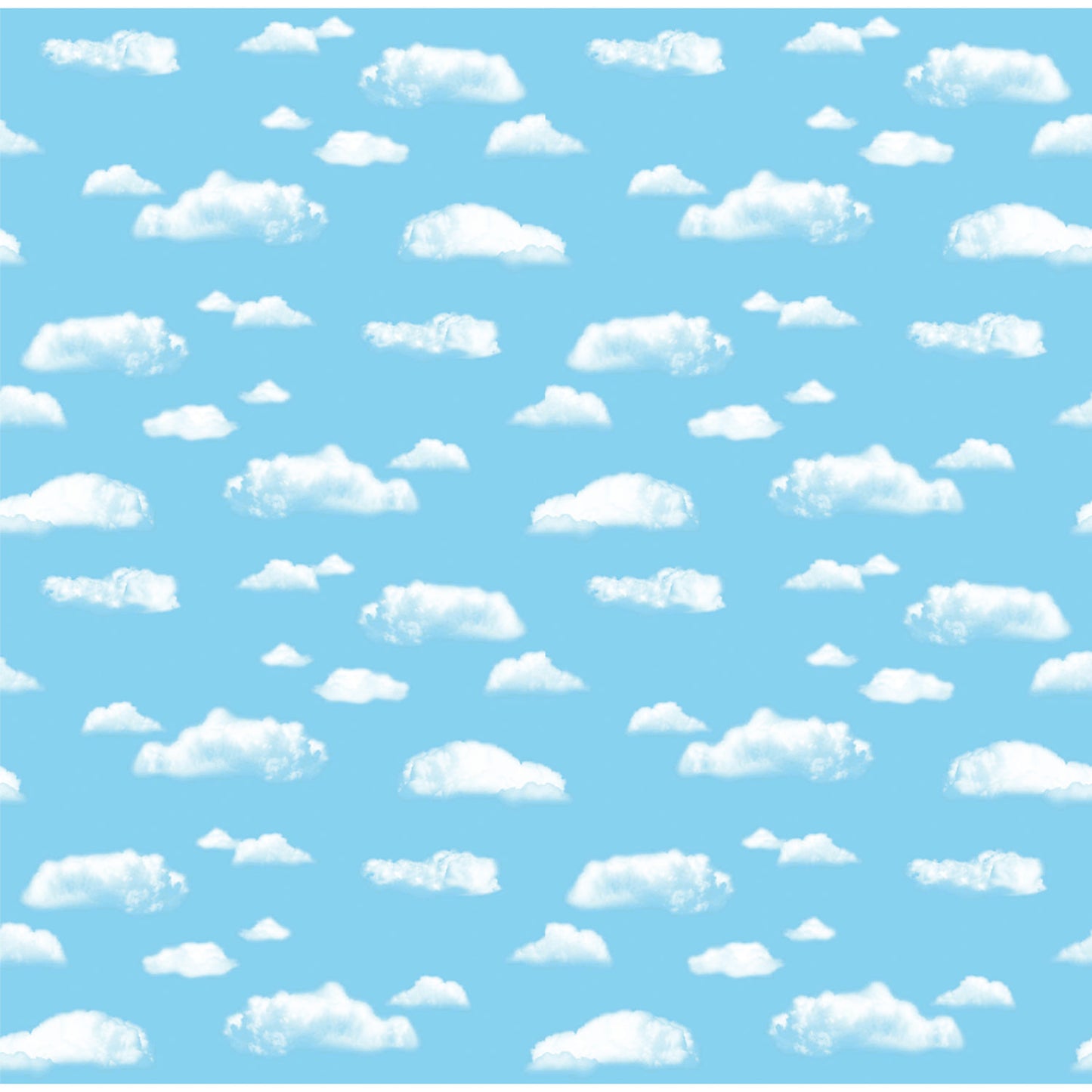 Bulletin Board Art Paper, Clouds, 48" x 50', 1 Roll