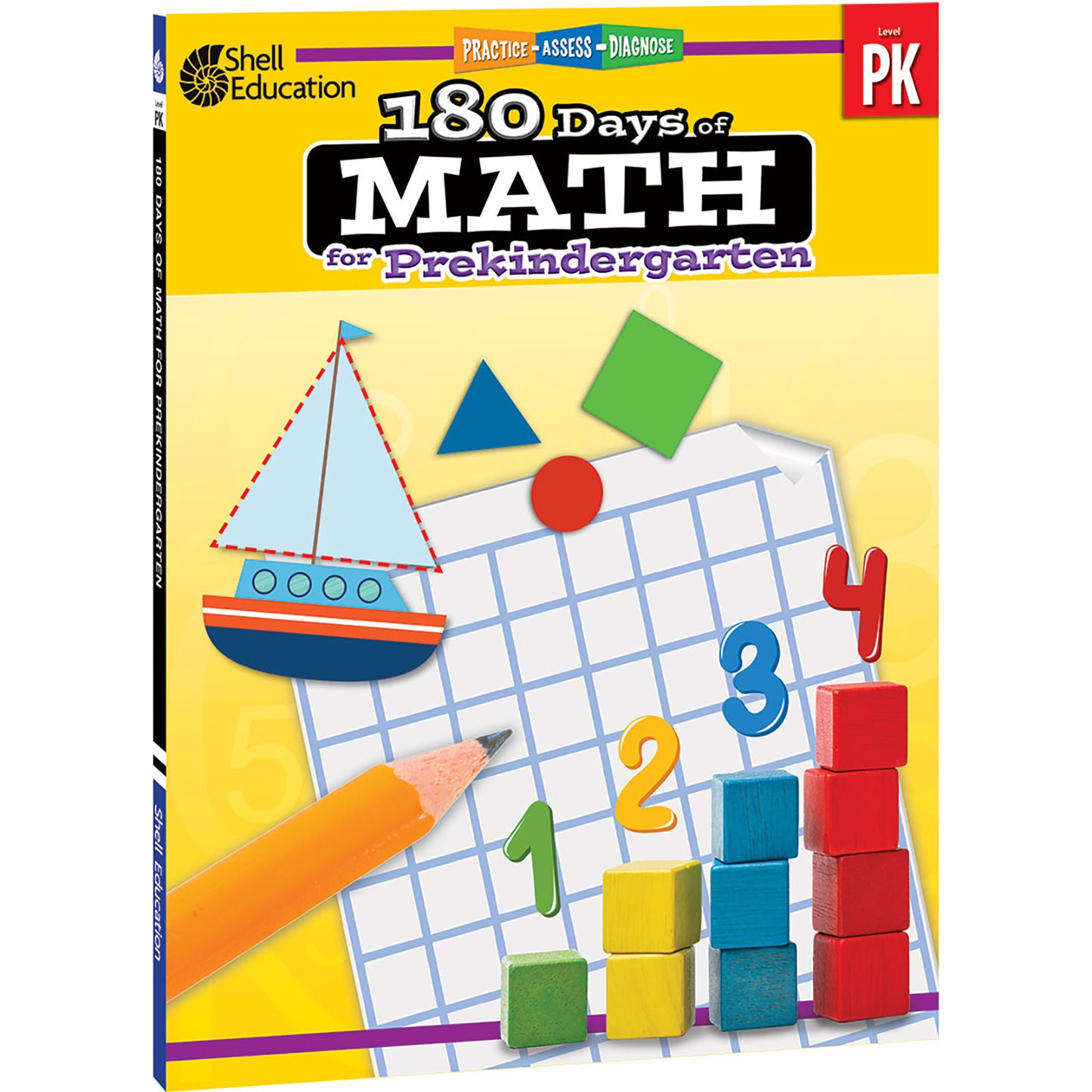 180 Days of Math Workbook, Grade PreK