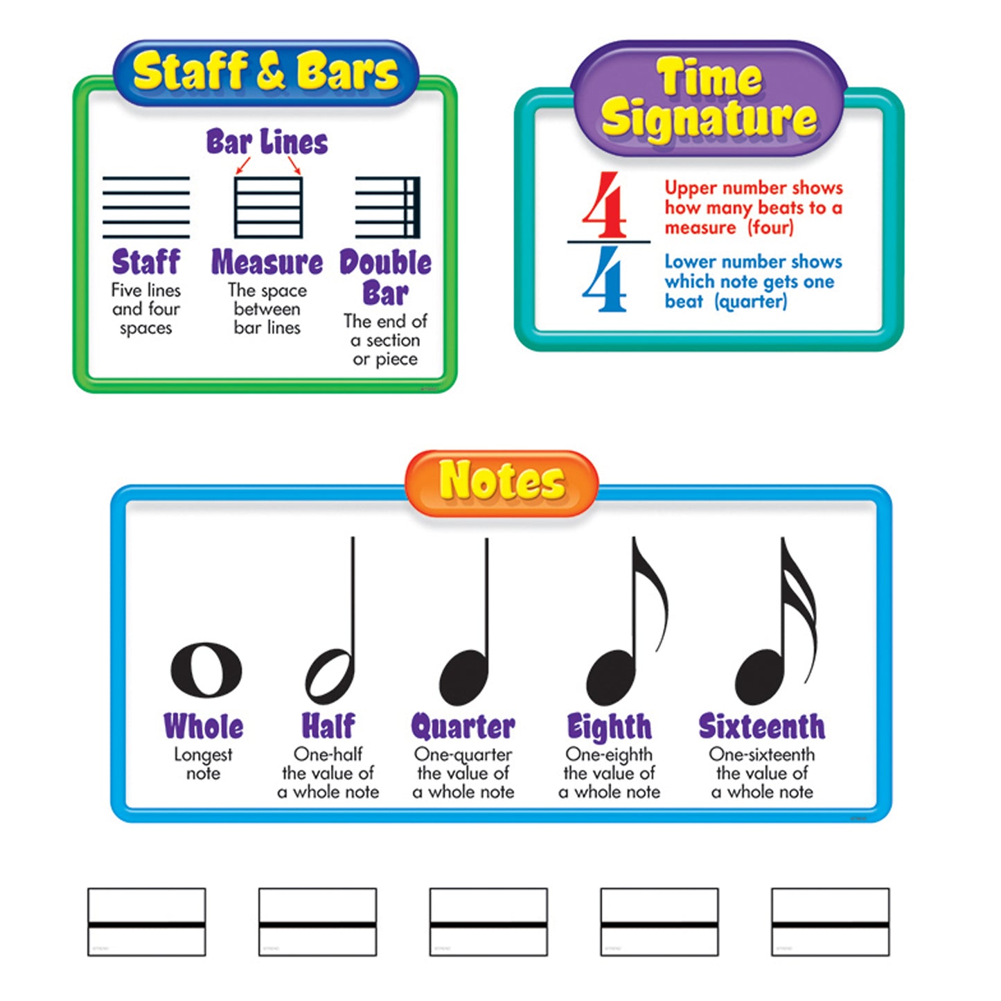 Music Symbols–Wipe-Off® Bulletin Board Set