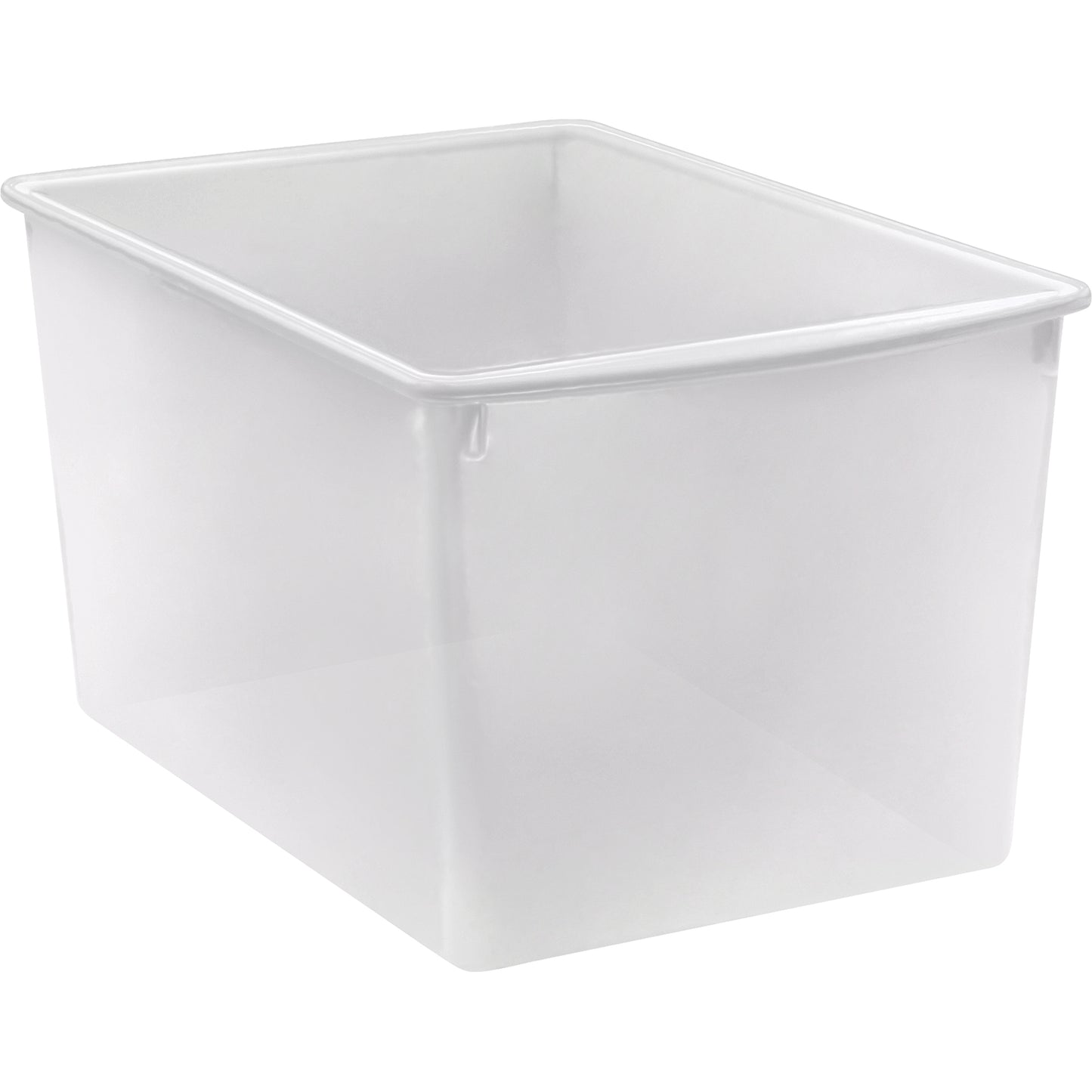 Plastic Multi-Purpose Bin, Clear, Pack of 6