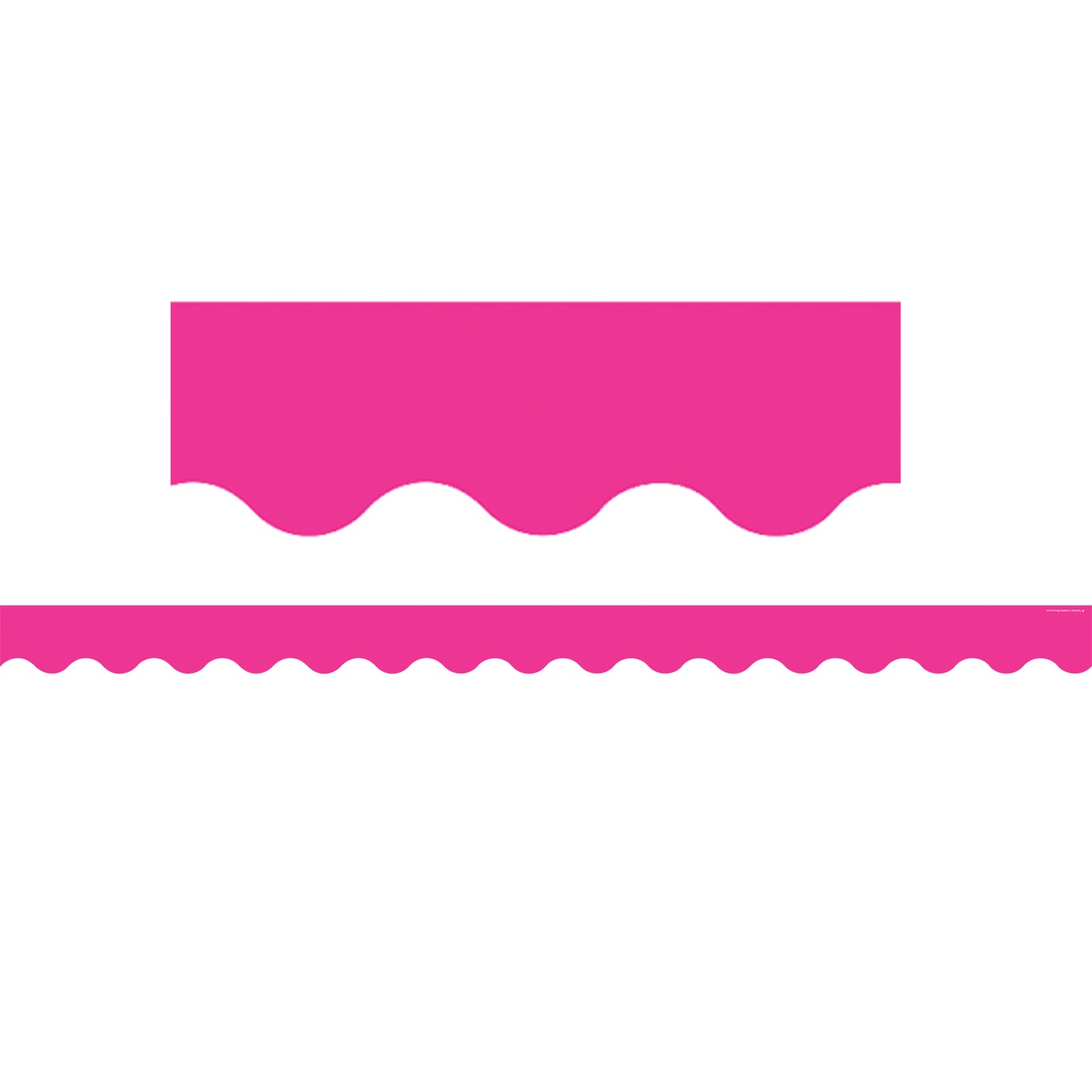 Hot Pink Scalloped Border Trim, 35 Feet Per Pack, 6 Packs