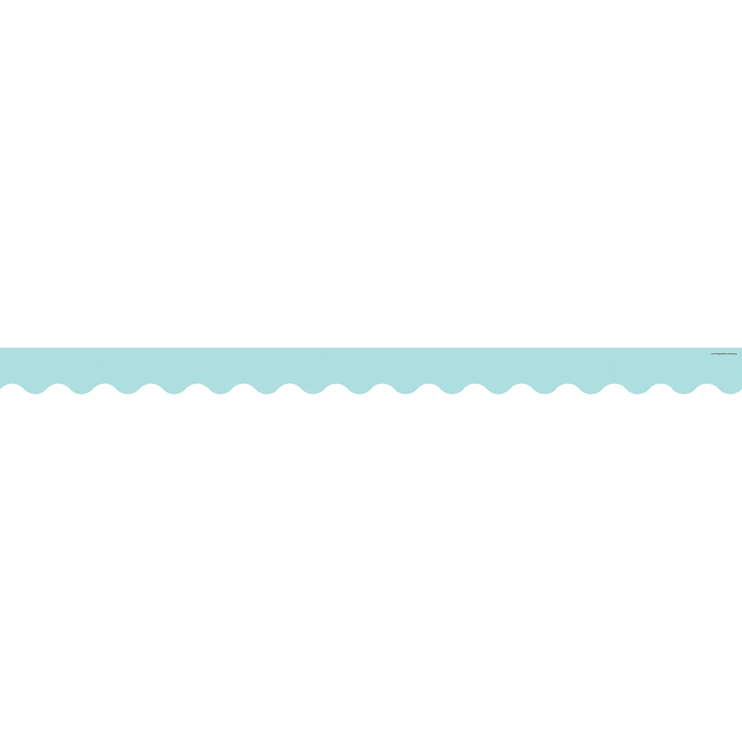 Pastel Blue Scalloped Border Trim, 35 Feet Per Pack, 6 Packs