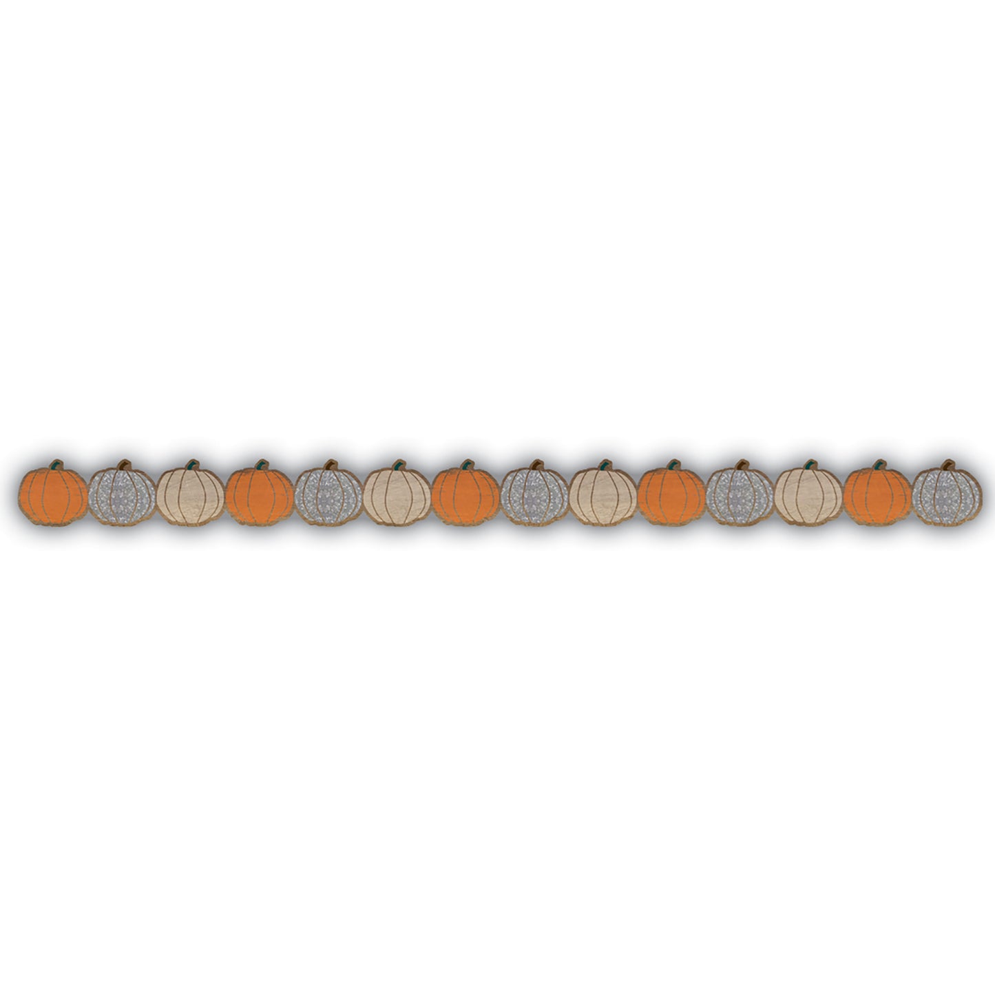 Home Sweet Classroom Pumpkins Die-Cut Border Trim, 35 Feet Per Pack, 6 Packs