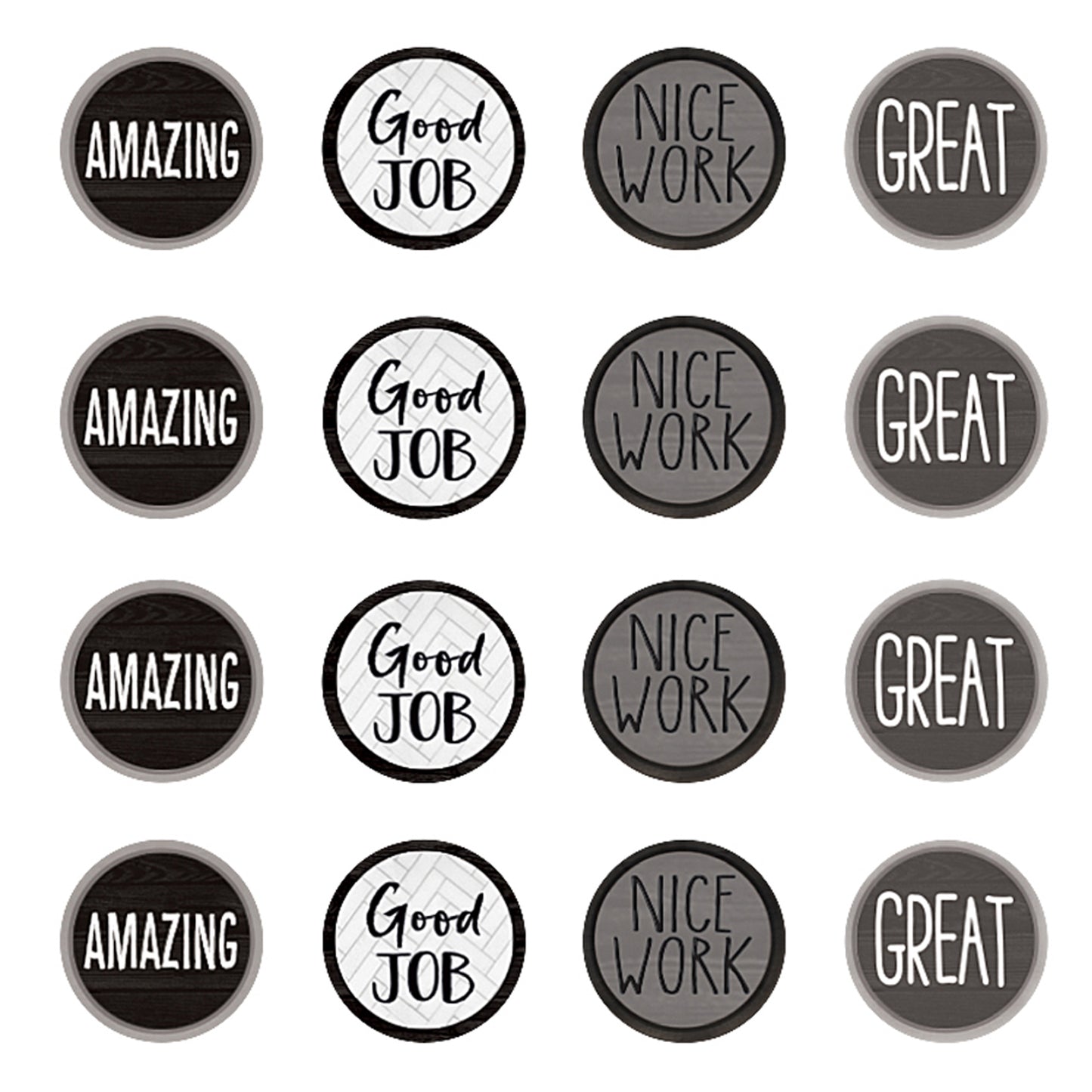 Modern Farmhouse Mini Stickers, 378 Per Pack, 12 Packs