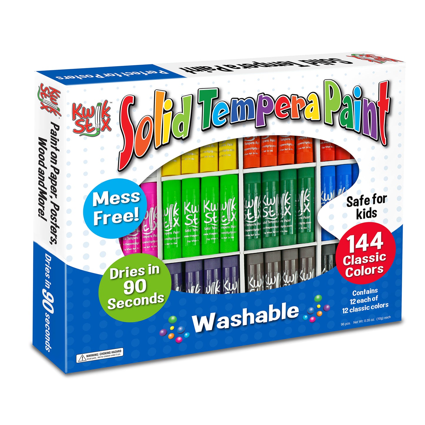 Kwik Stix Class Pack, 144 Classic Colors - 12 of Each Color