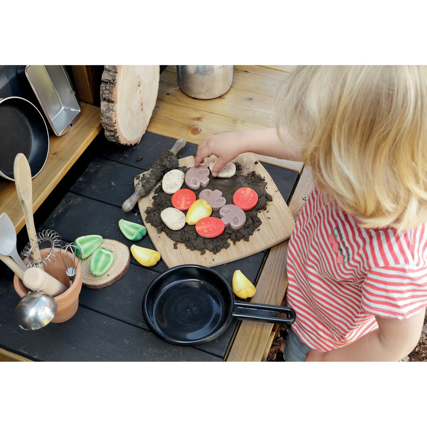 Sensory Play Stones, Pizza Toppings