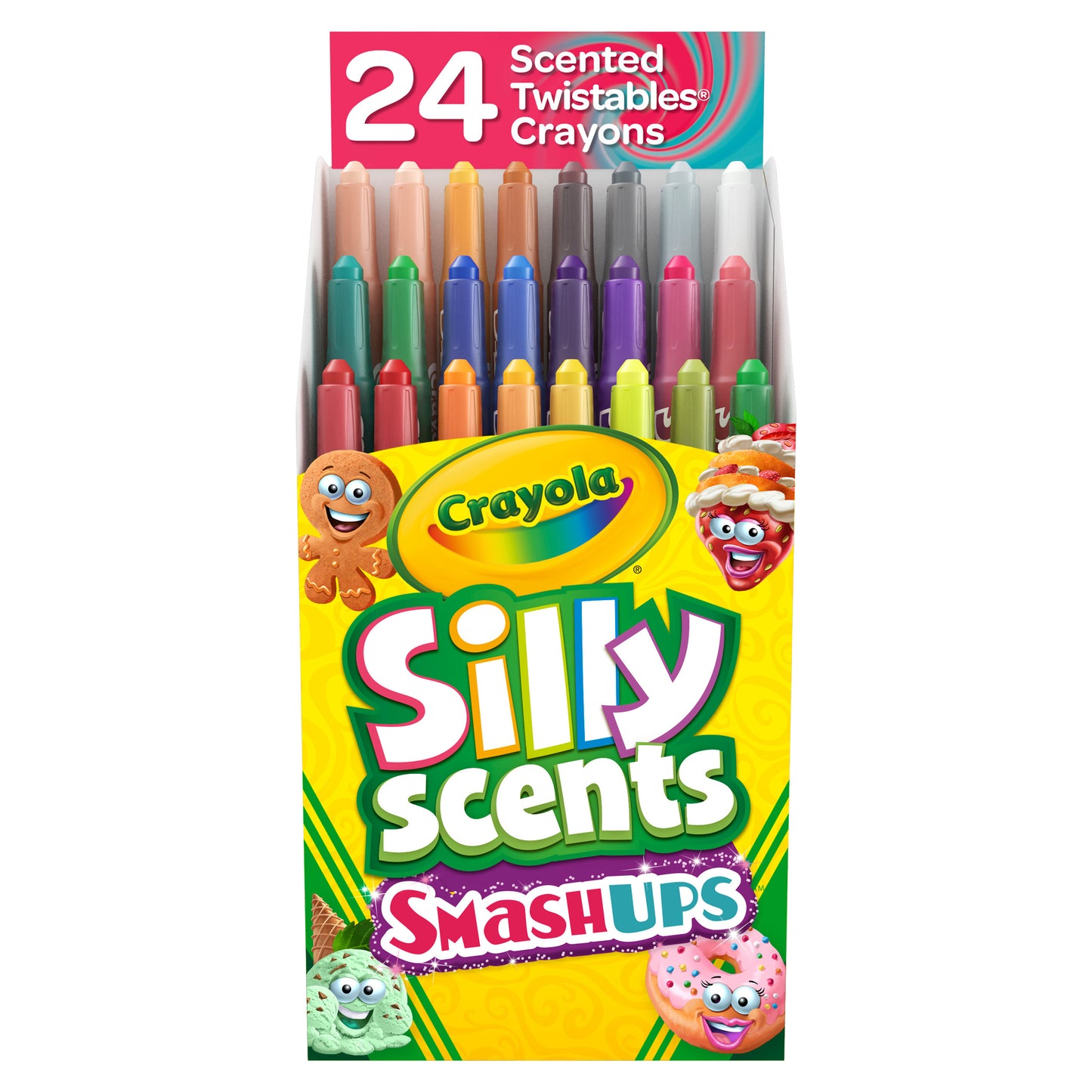 Silly Scents™ Smash Ups Mini Twistables Scented Crayons, 24 Per Pack, 4 Packs