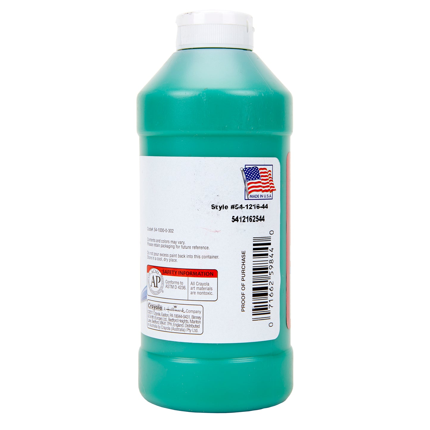 Premier Tempera Paint, 16 oz, Green, Pack of 3