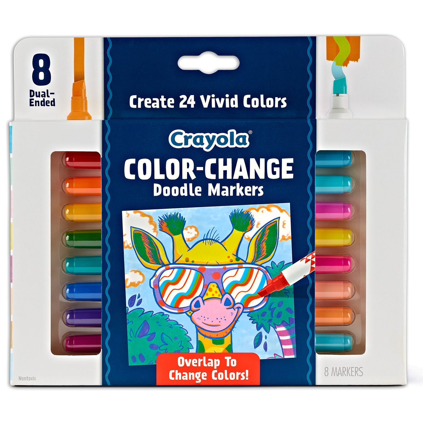 Doodle & Draw Color Change Doodle Marker, 8 Per Pack, 2 Packs