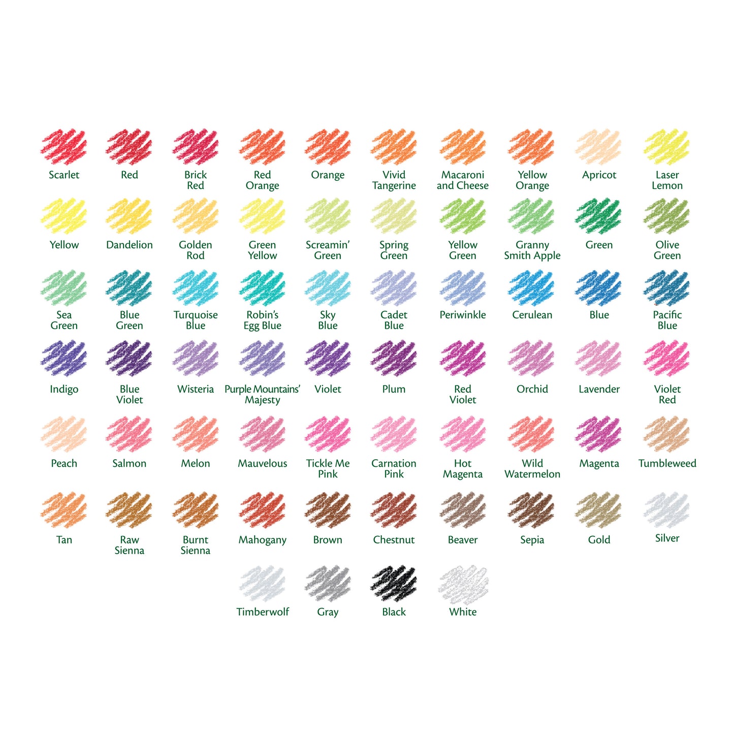 Short Colored Pencils, 64 Per Pack, 2 Packs