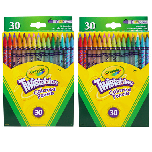 Twistables® Colored Pencils 30 Per Box, 2 Boxes