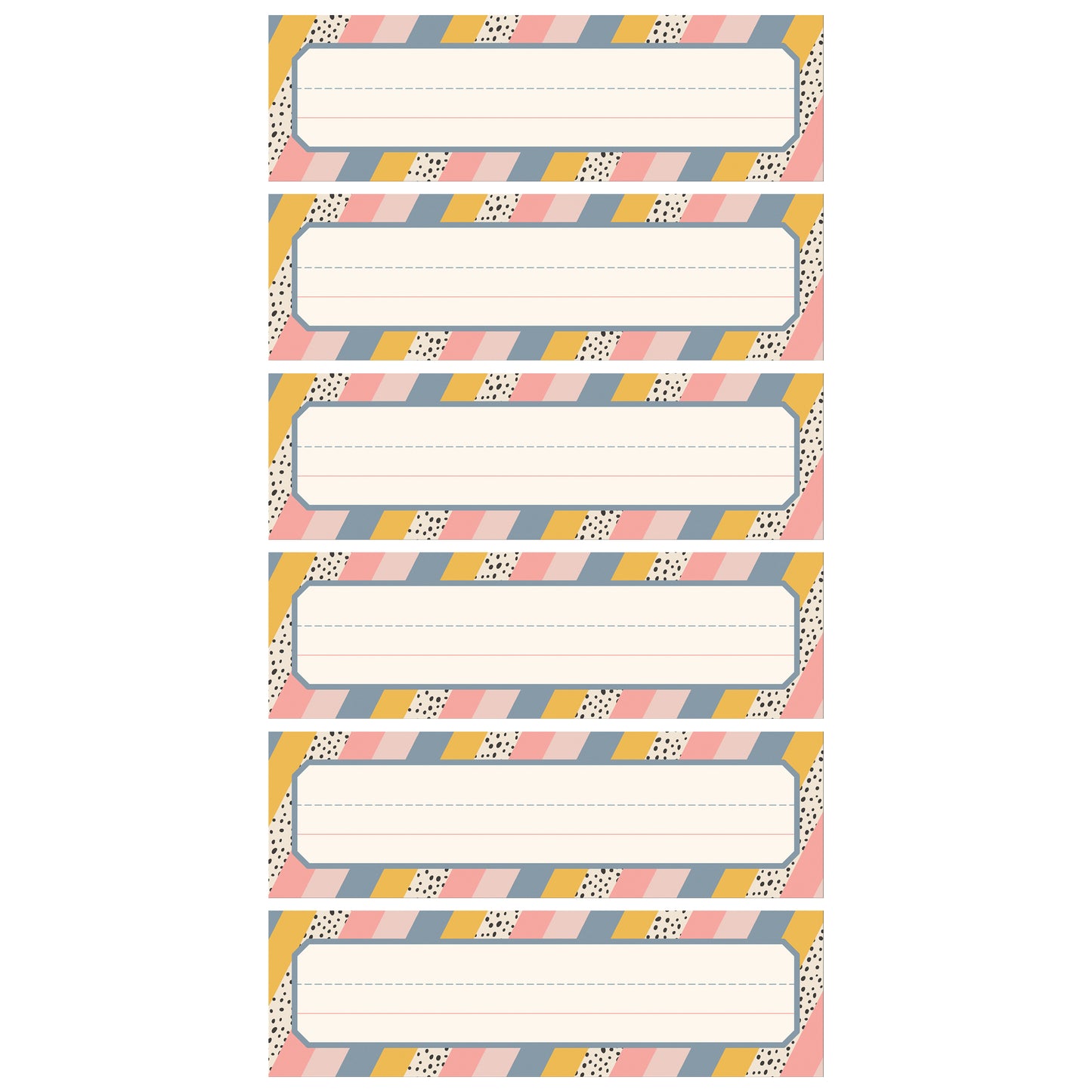 We Belong Nameplates, 36 Per Pack, 6 Packs