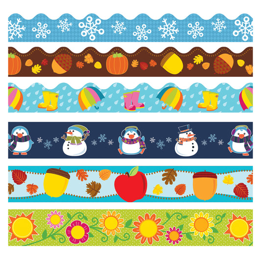 Seasonal Border Set, 6 Assorted Packs