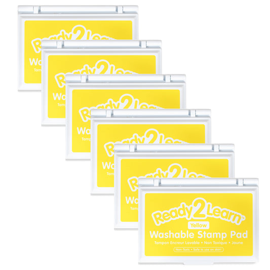 Washable Stamp Pad - Yellow - Pack of 6