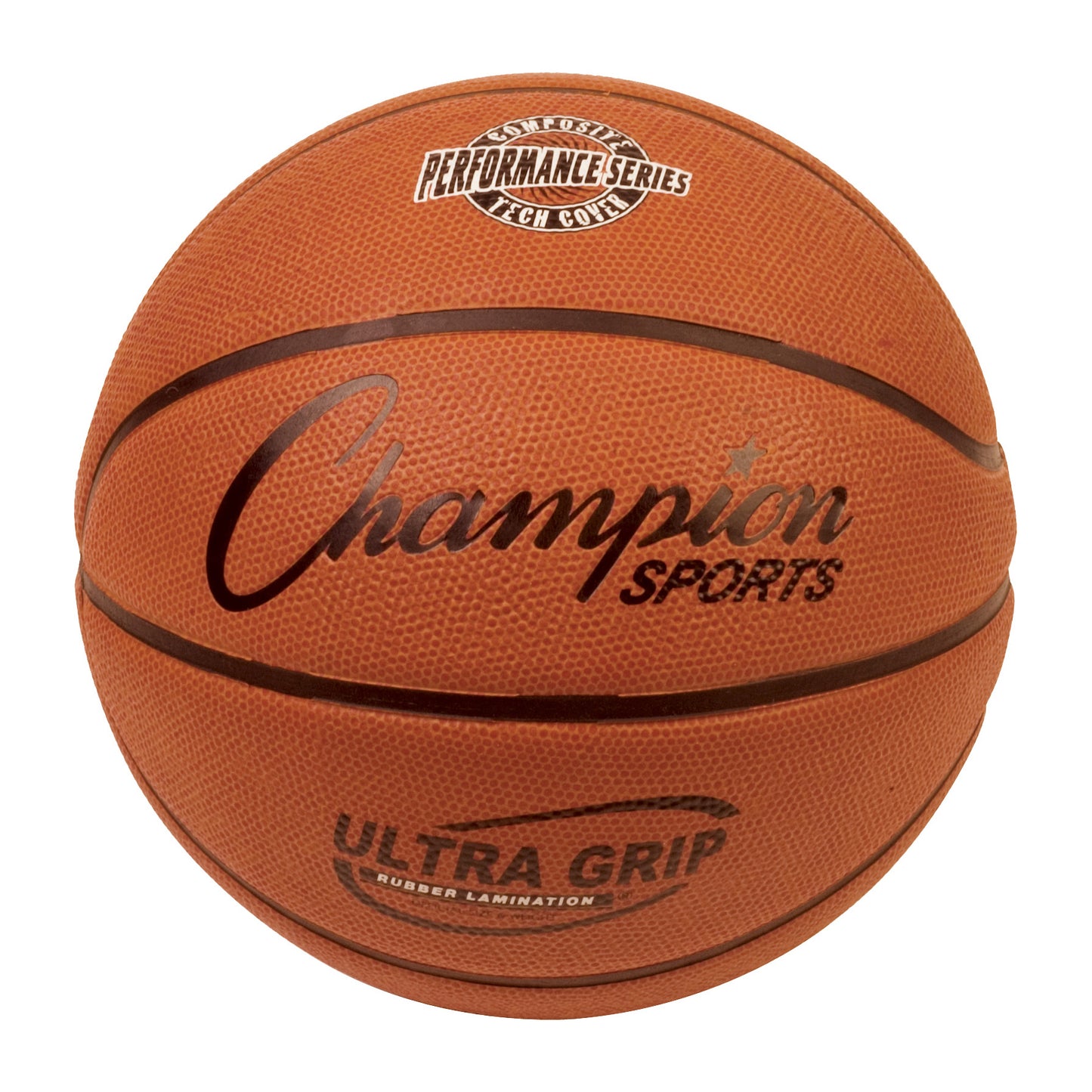 Ultra Grip Rubber Basketball with Bladder, Official Size 7