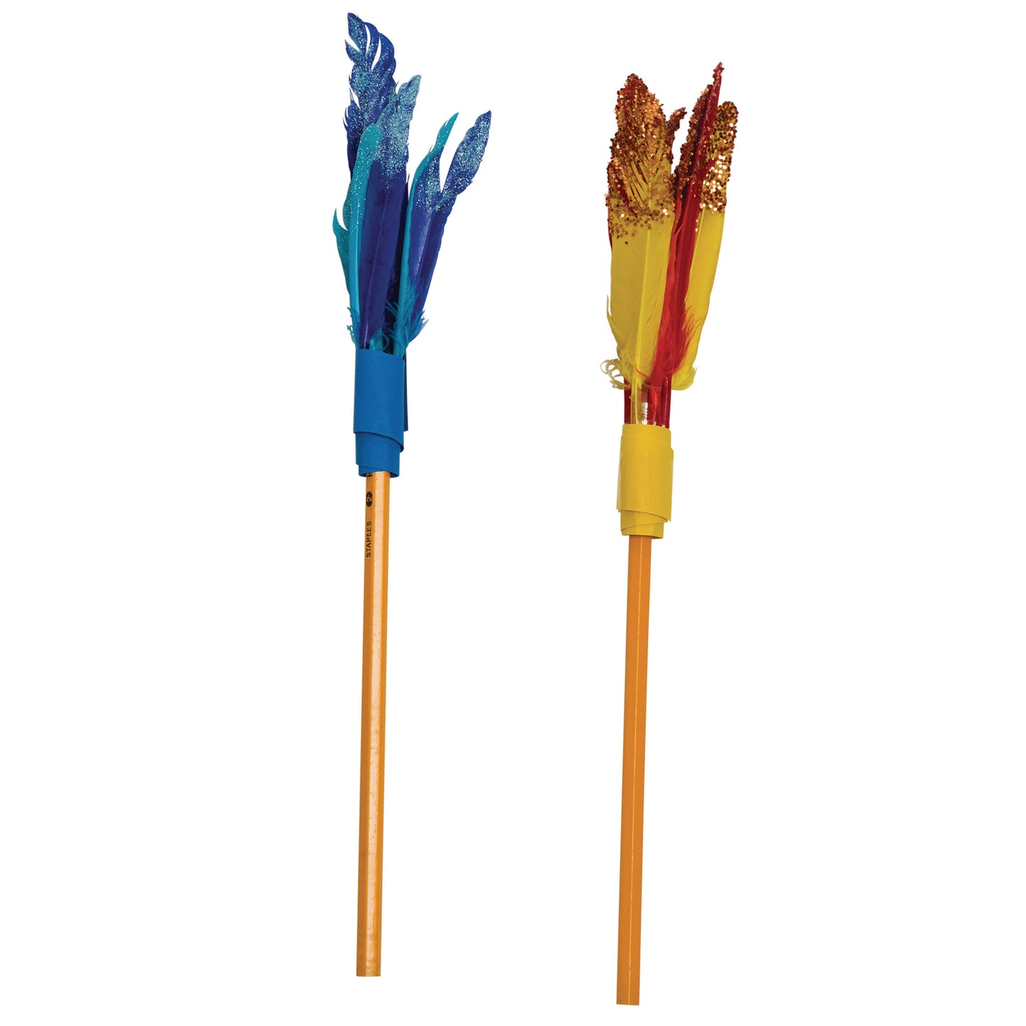Duck Quills, Assorted Colors, 3" to 5", 14 grams Per Pack, 6 Packs