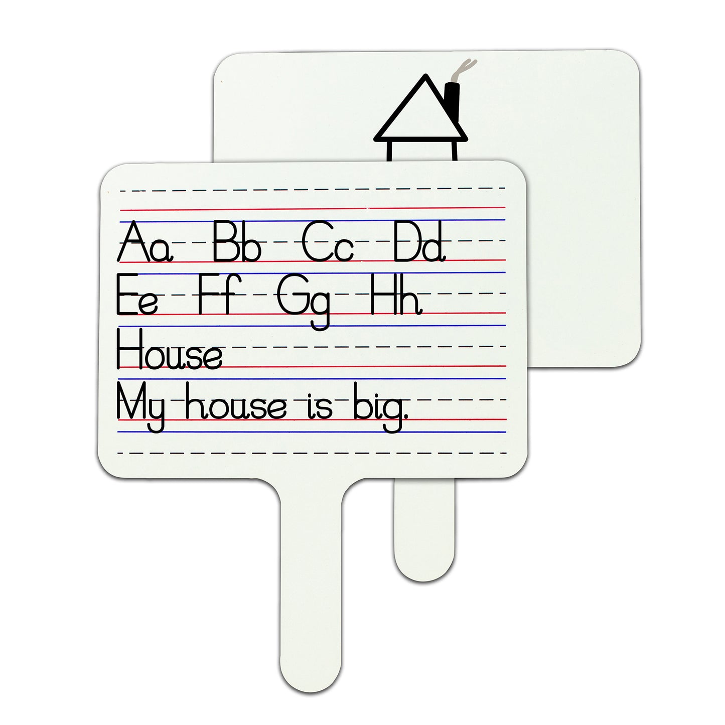 Two-Sided Dry Erase Answer Paddle, Pack of 6