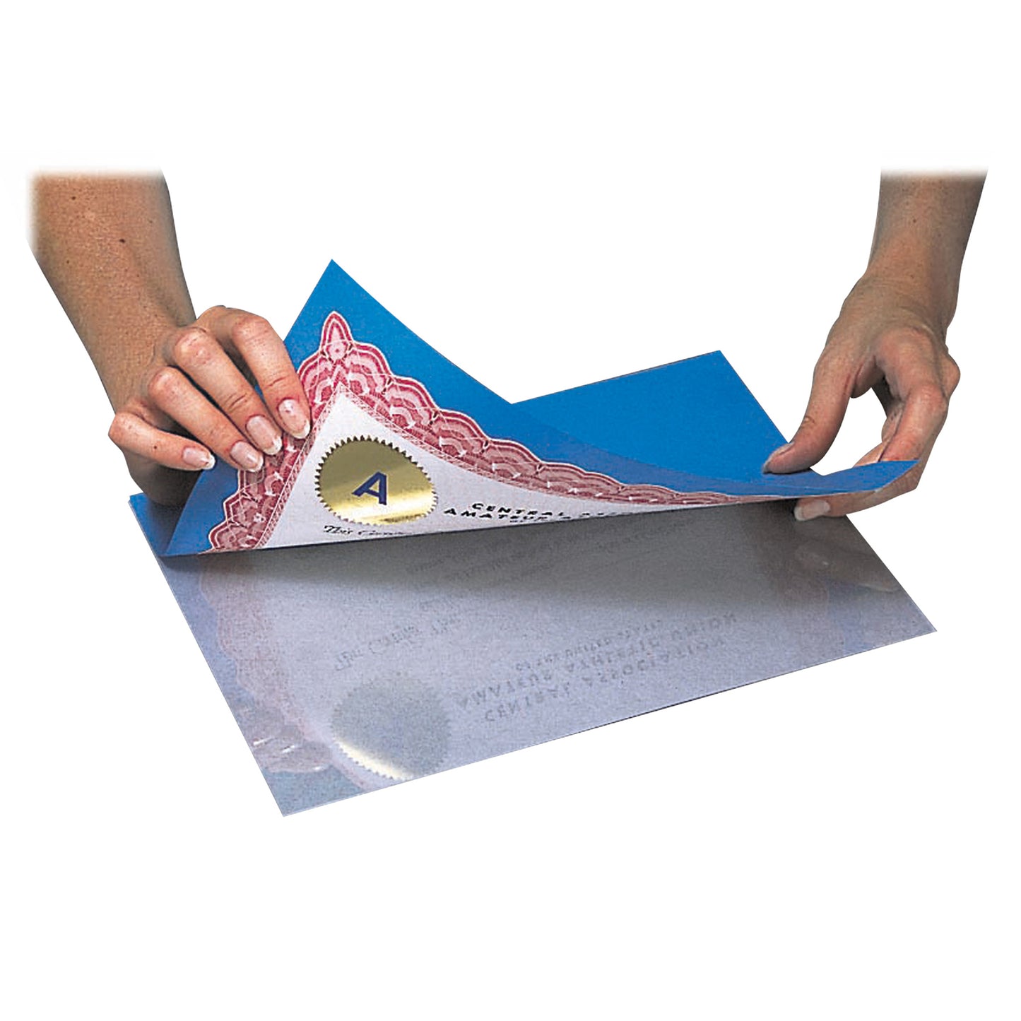 Heavyweight Cleer Adheer® Laminating Sheets, Clear, 9" x 12", Box of 50