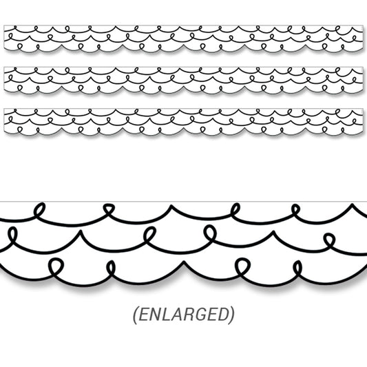 Core Décor Loop-De-Loop Border EZ Border, 48 Feet Per Pack, 3 Packs