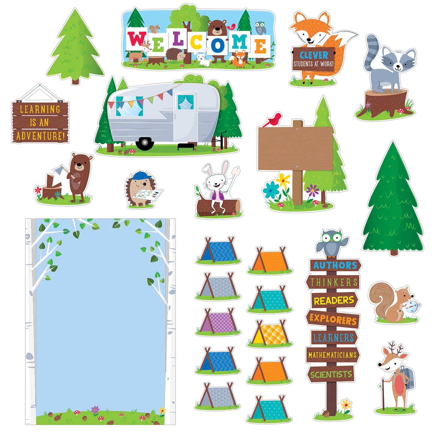 Woodland Friends Woodland Welcome Bulletin Board Set