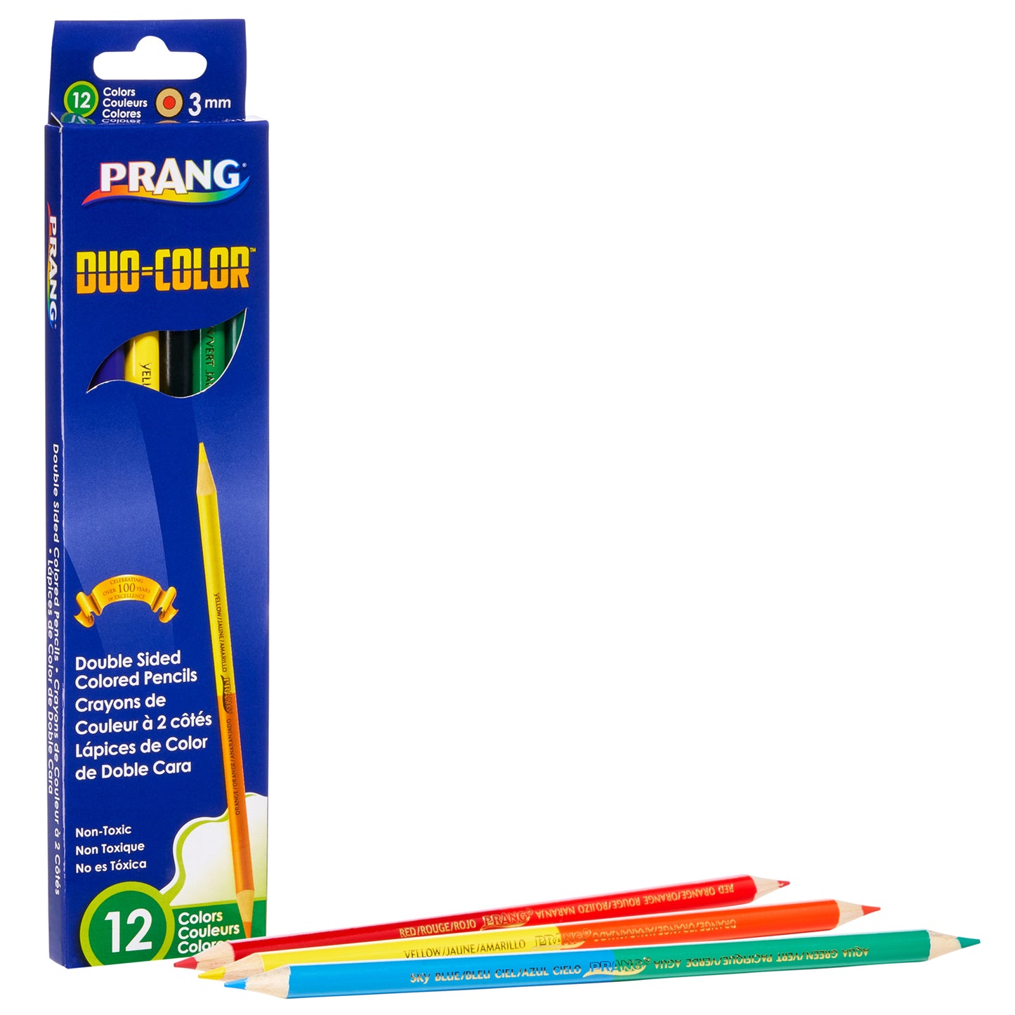 Duo Colored Pencils, 12 Color Set, 12 Sets
