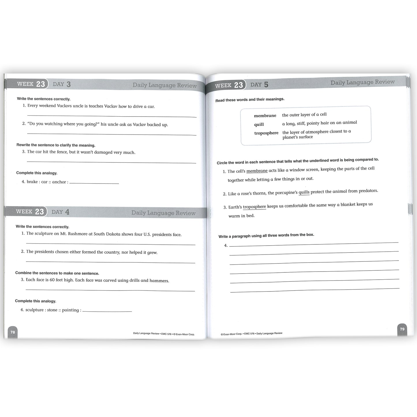 Daily Language Review Teacher's Edition, Grade 6