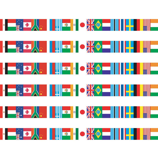 International Flags Spotlight Border™, 36 Per Pack, 6 Packs