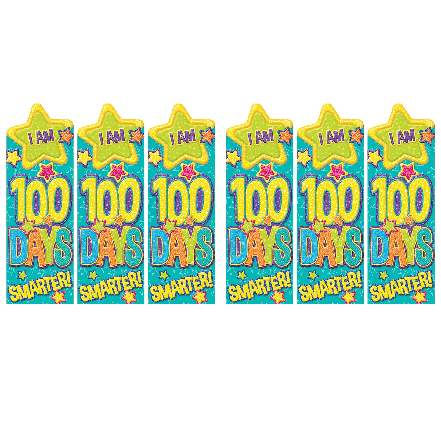 Color My World 100 Days Bookmarks, 36 Per Pack, 6 Packs