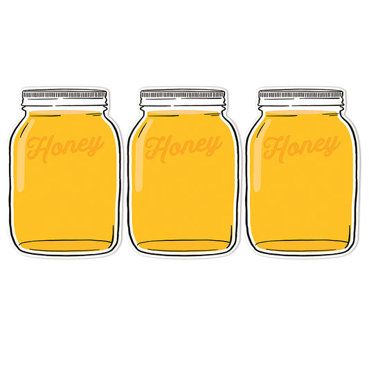 The Hive Mason Jar Paper Cut-Outs, 36 Per Pack, 3 Packs
