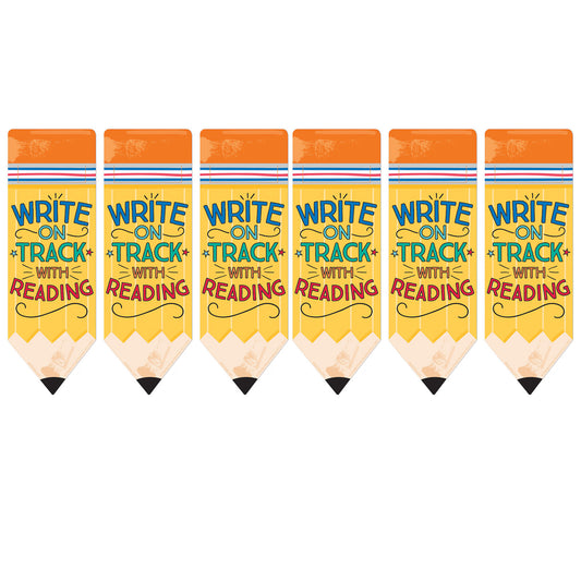 Pencil Write on Track with Reading Bookmarks, 36 Per Pack, 6 Packs