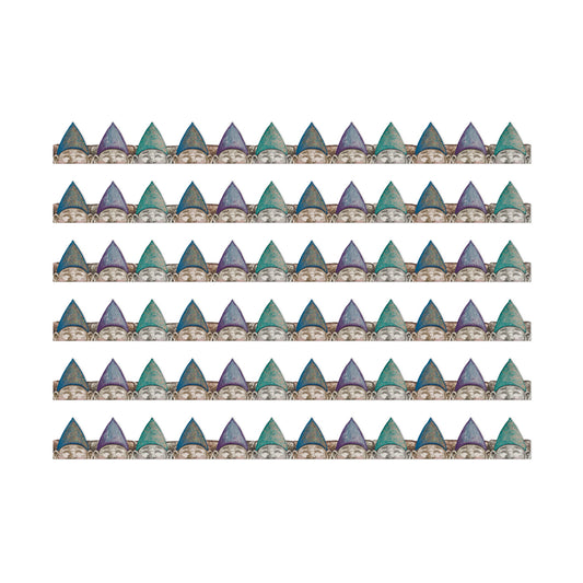 Curiosity Garden Peeking Gnomes Extra Wide Deco Trim®, 37 Feet Per Pack, 6 Packs