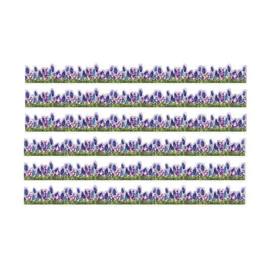 Curiosity Garden Die-Cut Floral Extra Wide Deco Trim®, 37 Feet Per Pack, 6 Packs