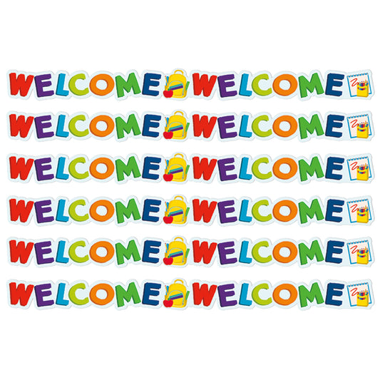 Welcome Extra Wide Deco Trim®, 37 Feet Per Pack, 6 Packs