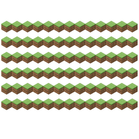 Minecraft Die-Cut Blocks Extra Wide Trim, 37 Feet Per Pack, 6 Packs