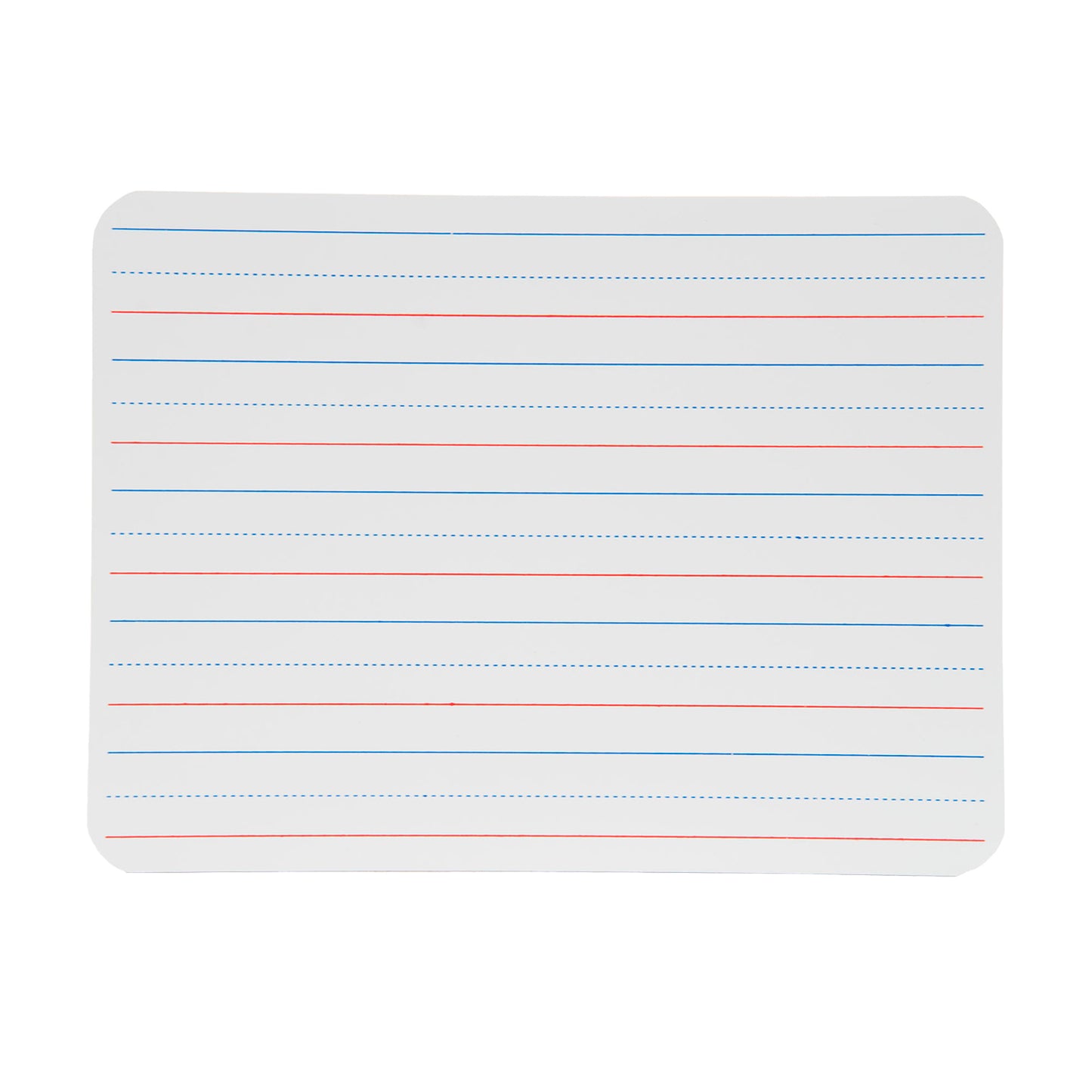 Two-Sided Dry Erase Board, Plain/Ruled, 9" x 12", Pack of 4