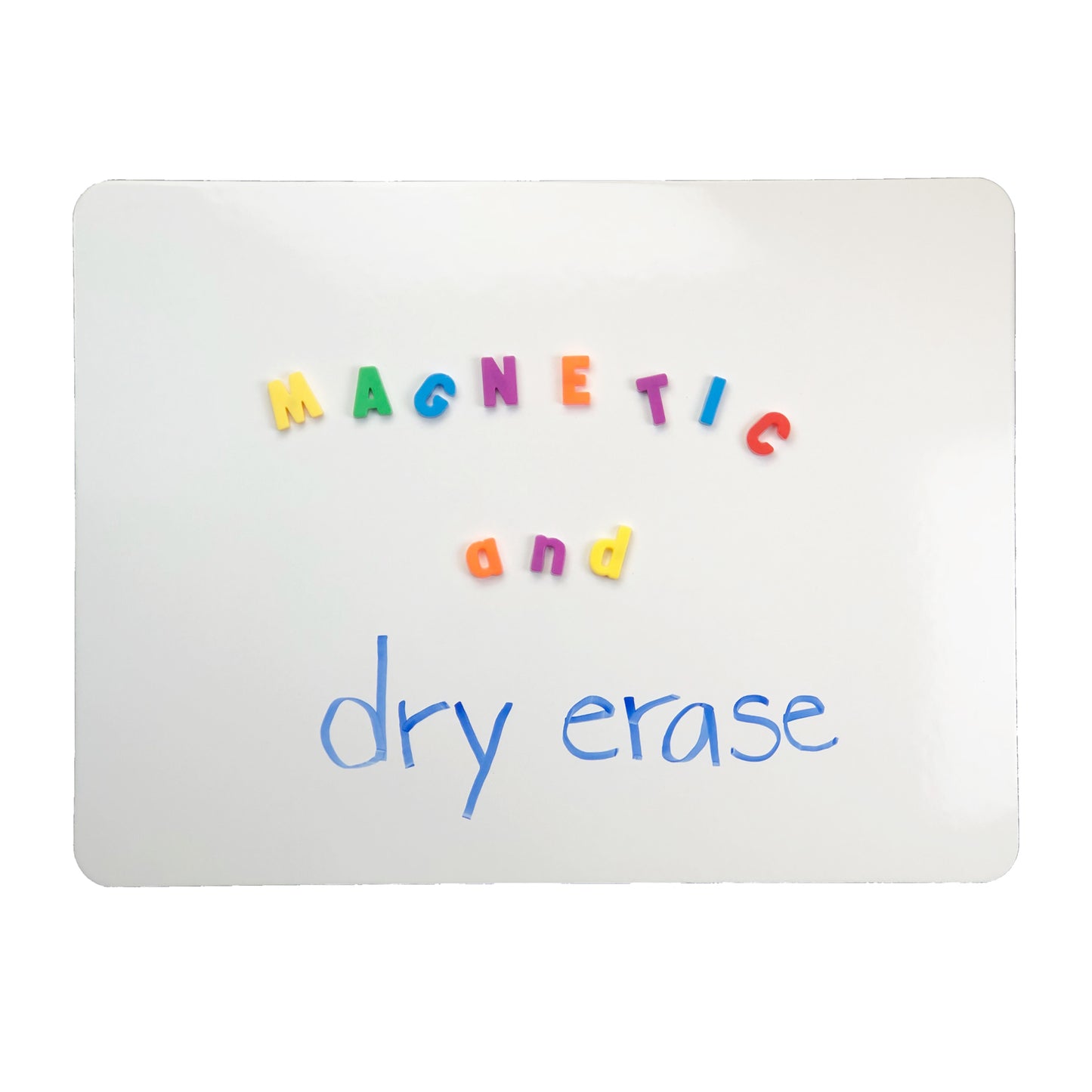 Magnetic Dry Erase Board, Two-Sided Blank/Blank, 9" x 12", Pack of 3
