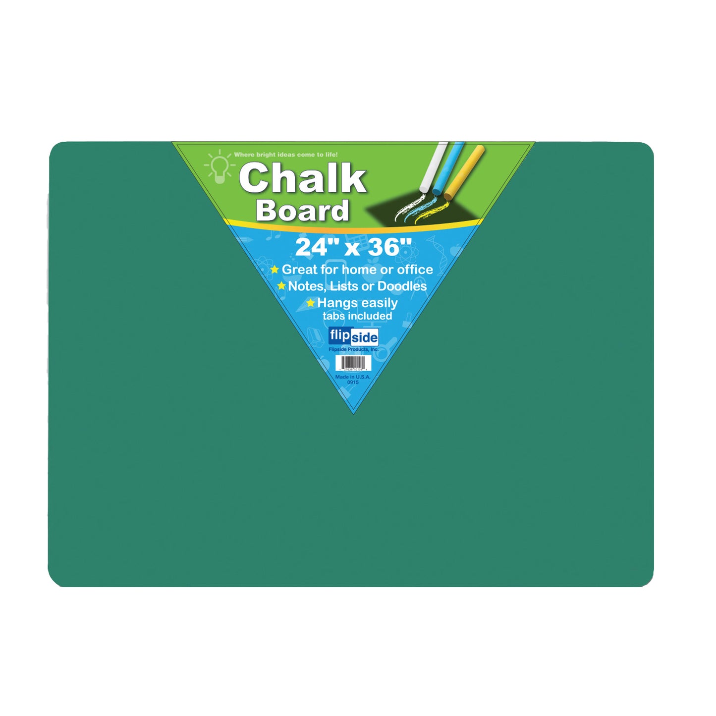 Chalkboard, 24" x 36", Green, Pack of 2